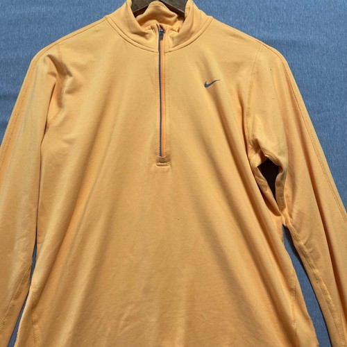 Nike Element 1/4 Zip Pullover Womens M Orange Dri-FIT Running Top Athleisure - Picture 10 of 10