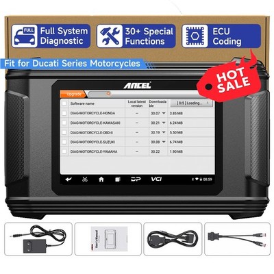 Fullll System OBD2 Scanner Motorcycle Diagnostic Tool Oil Light Reset for Ducati
