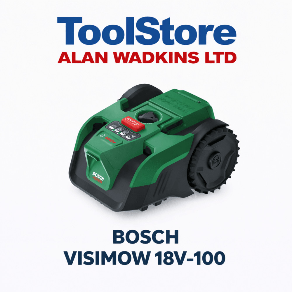 Bosch Visimow Robotic Lawn Mower 18v-100 18v Cordless 1 4.0ah Battery 06008E1070