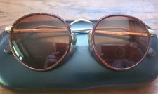 Near mint vtg Giorgio Armani 145 713 Tortoise/Gold Frame Amber lenses Sunglasses