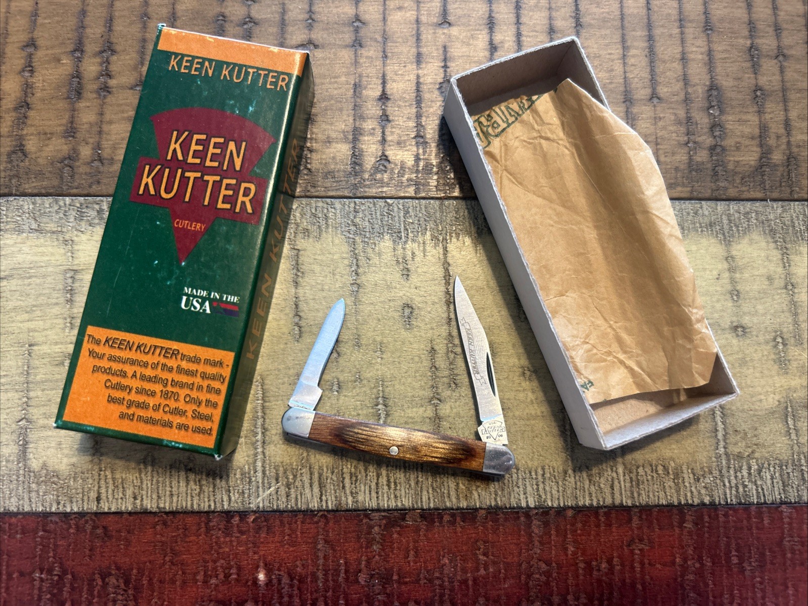 Rare Keen Kutter 2 Blade Knife New in Box Never Used