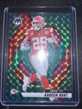 2025 Panini Mosaic - Kareem Hunt #35 Green Mosaic Prizm
