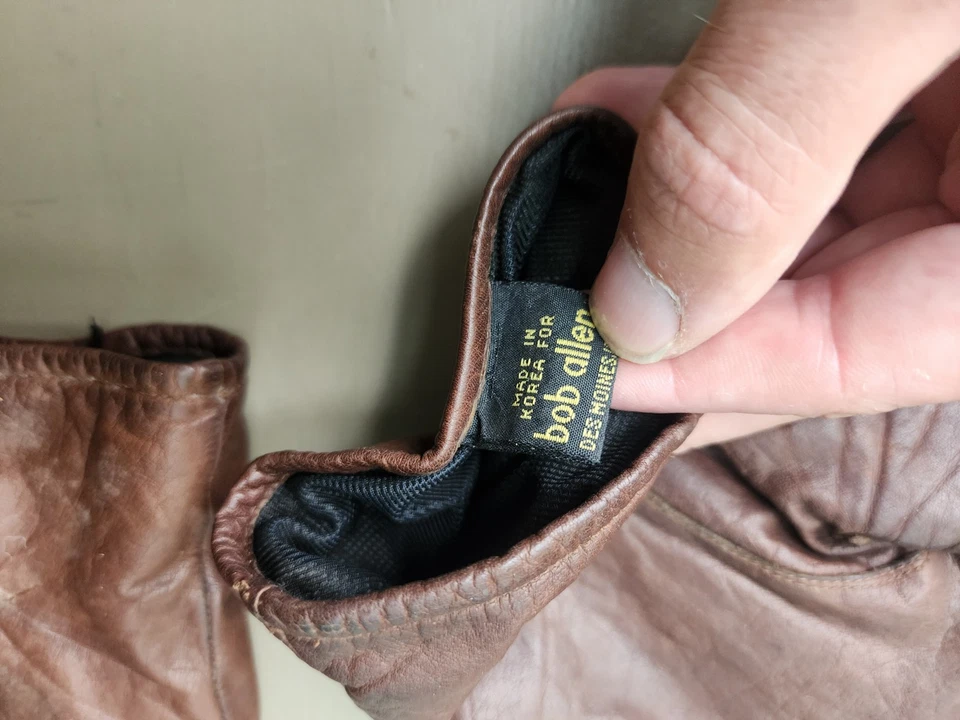 Guantes de cuero Bob Allen Premier, marrón, 2XL Foto 4 de 4