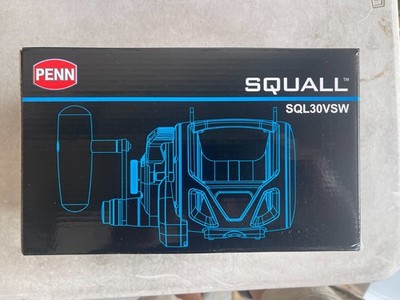 Penn Squall SQL30VSW 2 Speed 4 Conventional Saltwater Trolling Reel Black New