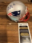John Hannah Autographed New England Patriots Mini Helmet JSA Certified