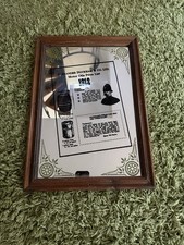 LARGE DUCKHAMS MOTOR OIL 1912 ADVERTISING FRAMED MIRROR 50CM X 32CM VGC