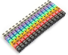0-9 Cable Marker Tubes, 150Pcs Wire Numbering Kit Cable Markers Plastic Snap Tub