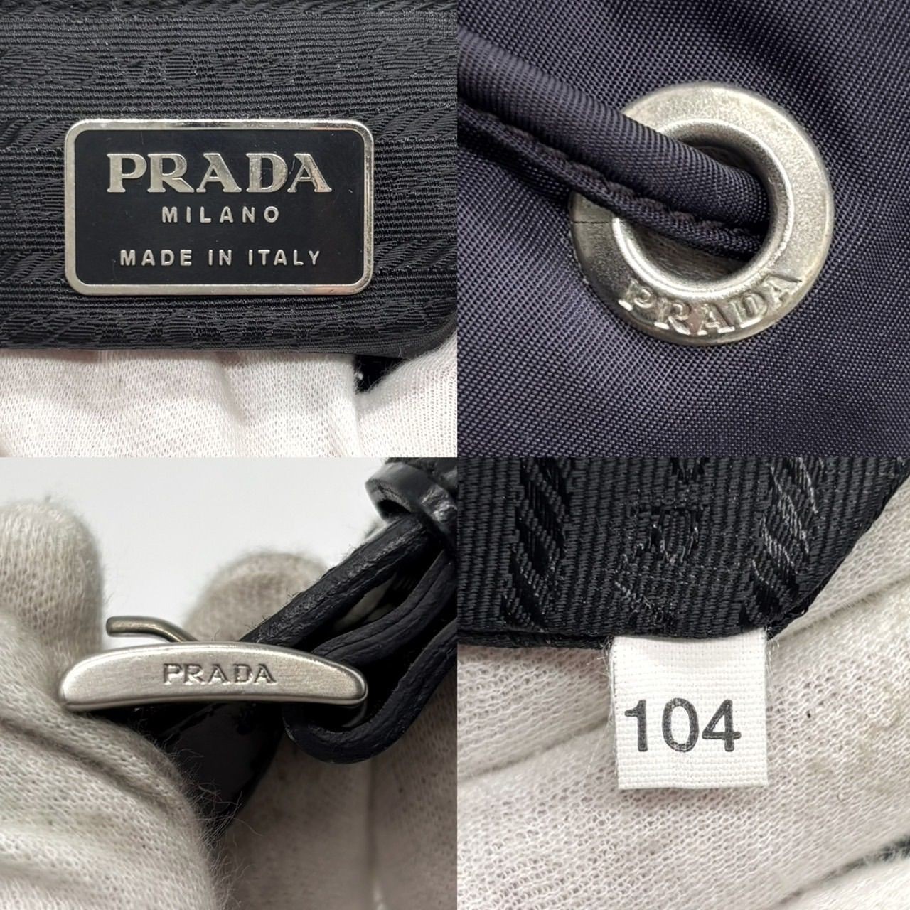 Good condition PRADA Backpack Multi Pocket Buckle… - image 10