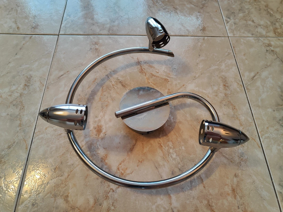 Lampara moderna de acero inoxidable de 3 luces