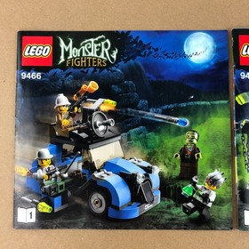 Lego Monster Fighters The Crazy Scientist & His Monster 9466 Manual Booklet ONLY