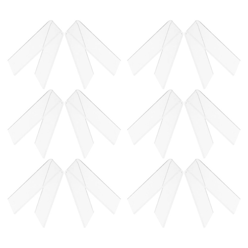 48 pcs Shoe Display Stand: Clear Acrylic Stand U-Shaped Rack, 7.5x5x4 ...