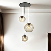 HäNgeleuchte Kugel Schirm Glas Retro HäNgelampe Esstisch KüChe Vincente