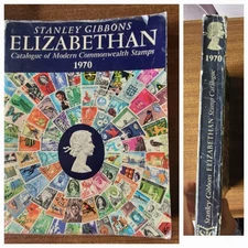 Stanley Gibbons, ELIZABETHAN  STAMP CATALOGUE 1970,  softback book.