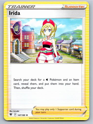 2022 POKEMON IRIDA ASTRAL RADIANCE 147/189 HOLO RARE NM A15820 FREE S&H