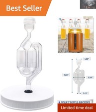 Airtight Fermentation Lid  Airlock for 1 Gallon Jars - Perfect for Home Brewing