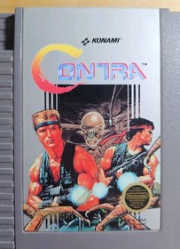Contra (Nintendo Entertainment System, 1988) NES Authentic Cartridge With Sleeve