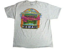 Vintage Hanes Beefy Tag Single Stitch USA Made 'Classic Aviation Hawaii' Shirt