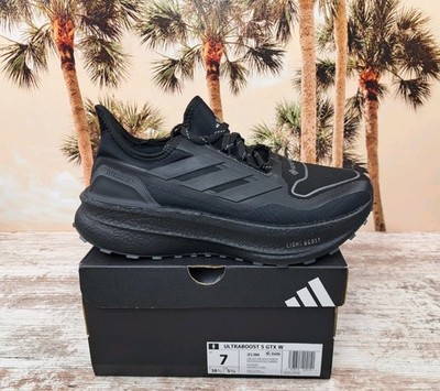 Adidas UltraBoost 5 GoreTex GTX Running Shoes Black Waterproof Womens Size 7 NEW