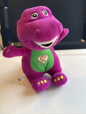 Lyons 2011 Singing Barney Purple Dinosaur Talking 10" Stuffed Plush WORKS