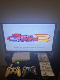 Sony PlayStation 2 PS2 Slim Ceramic White Console SCPH-79001 W/Extras