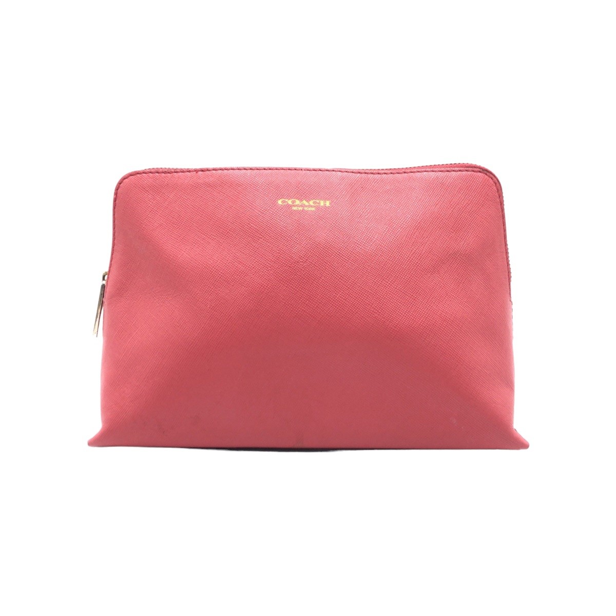 COACH Pouch pouch Pink Gold Hardware Calfskin