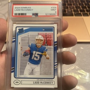 2024 donruss retro rated rookie ladd mcconkey PSA 9