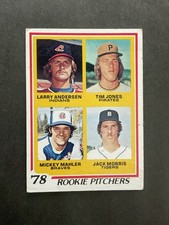 1978 Topps - Rookie Pitchers Jack Morris Larry Andersen Tim Jones #703 VG-EX