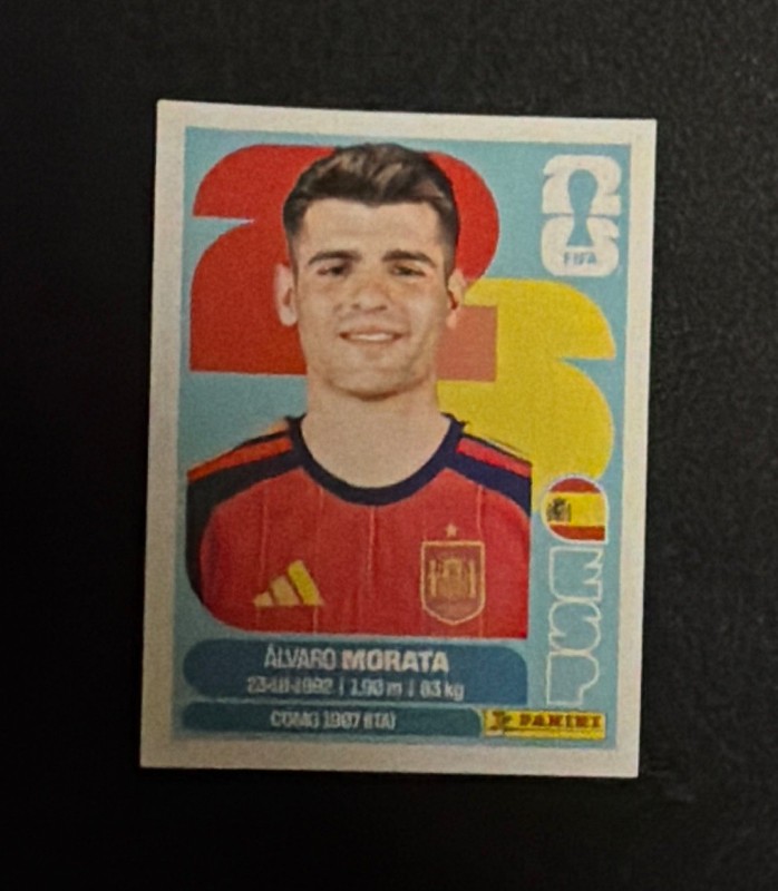 Panini FIFA World Cup 2026 Alvaro Morata Spain Player Sticker ESP 19
