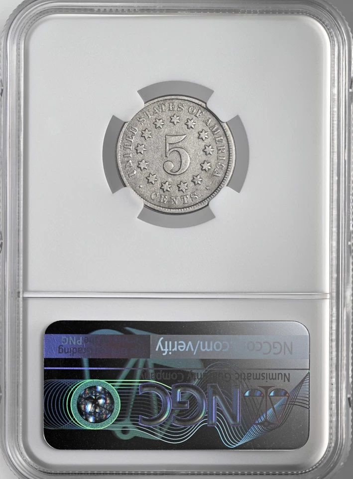 1869  5C SHIELD NICKEL  NGC VG10   #8404747-005 - Image 4 of 4