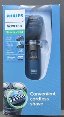 PHILIPS NORELCO SHAVER 2100 POP-UP TRIMMER 3 FLEX HEADS EASY CLEANING S1111/85