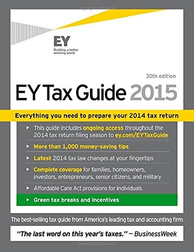 EY TAX GUIDE 2015 (ERNST & YOUNG TAX GUIDE) By Ernst & Young Llp **Excellent** - Zdjęcie 1 z 1