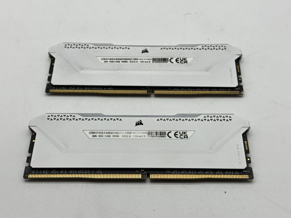 Corsair Vengeance RGB Pro SL CMH16GX4M2D3600C18W 16GB (2x8GB) DDR4 Memory Used - Image 2 of 3