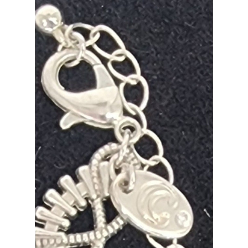 Stunning Silver-Toned Statement Bib Necklace - image 5