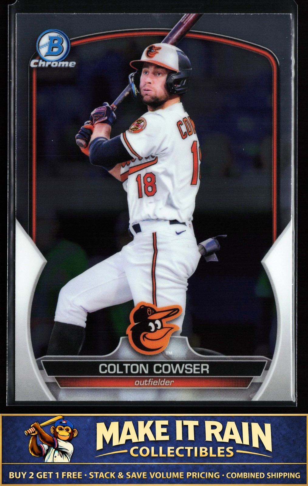 Colton Cowser 2023 Bowman Chrome Prospects #BCP-144 Baltimore Orioles Prospect