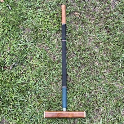 Oakley Woods Croquet Predator Mallet 12  Walnut Head 2Lb 13Oz Green Personalized