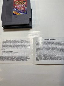 Double Dragon (NES, 1988) con manual y funda probado y funcionando