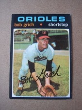 1971 Topps baseball Bobby Grich Rookie card #193 VG. rookie card picture
