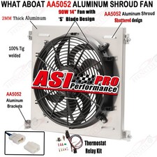 Asi Aluminum Shroud Fanrelay For 1939-1940 Ford-grill-shells 3 Chevy Engine