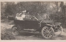 Family In Brass Era Touring Car Emf 30 Iowa Antique 1913 - Rppc Photo Postcard Family In Brass Era Touring Car Emf 30 Iowa Antique 1913 - Rppc Photo Postcard