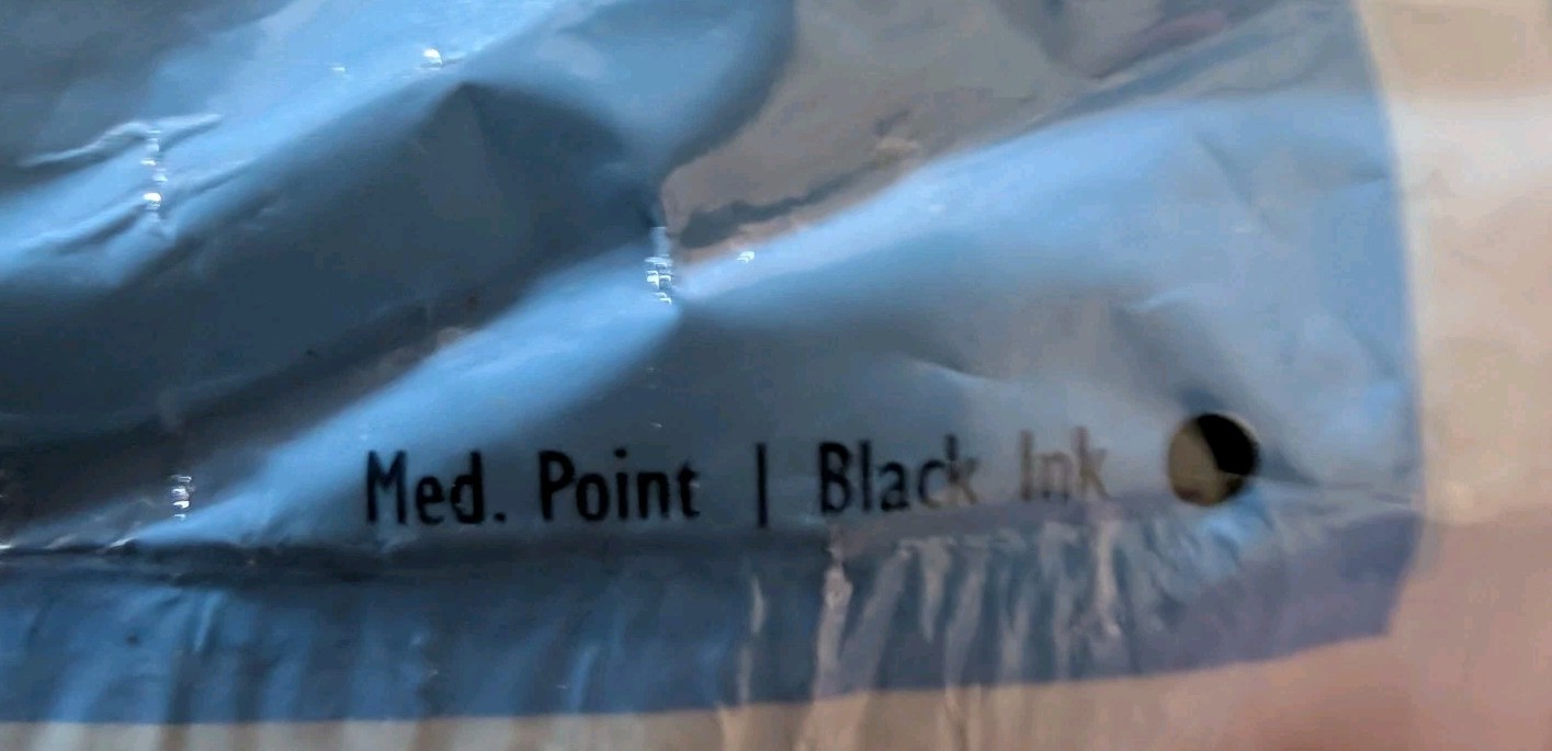 Vintage Papermate Double Heart Write Brothers 10 Med Point Capped Black Pens NEW