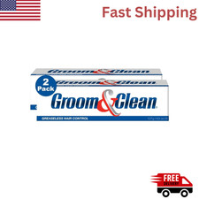Groom Clean Hair Control Cream 4.5 Oz Pack of 2