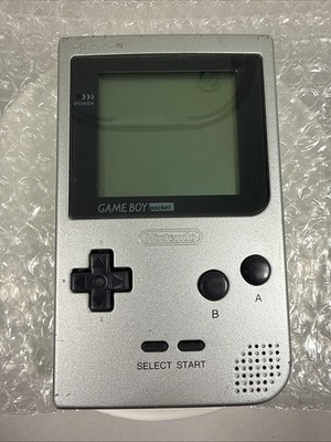 Nintendo Game Boy Pocket Silver MGB-001 Handheld Console Tested Working No Game
