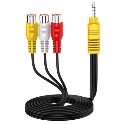 AV Adapter,3 RCA to AV Input Adapter,Video AV Component Adapter Cable Replace...