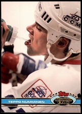 Teppo Numminen Winnipeg Jets 1991 Topps Stadium Club #302 NHL RC Rookie Card. rookie card picture