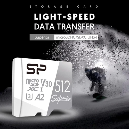 Silicon Power 512GB Superior Micro SDXC UHS-I (U3), V30 4K A2 with - Image 3 of 4