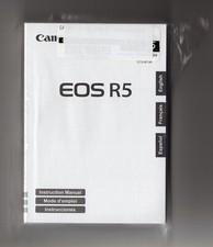 NEW Sealed Canon EOS R5 Camera Instruction Manual In English French Spanish