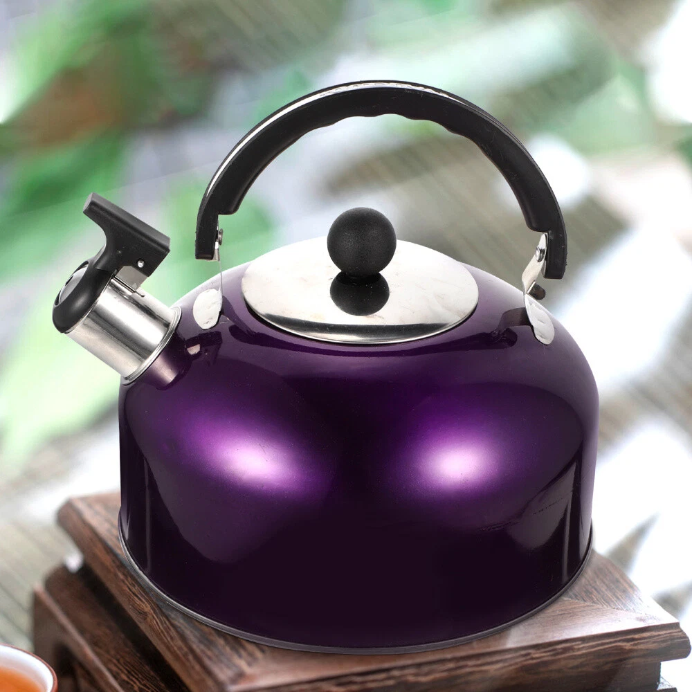 Purple stove top kettle hot sale