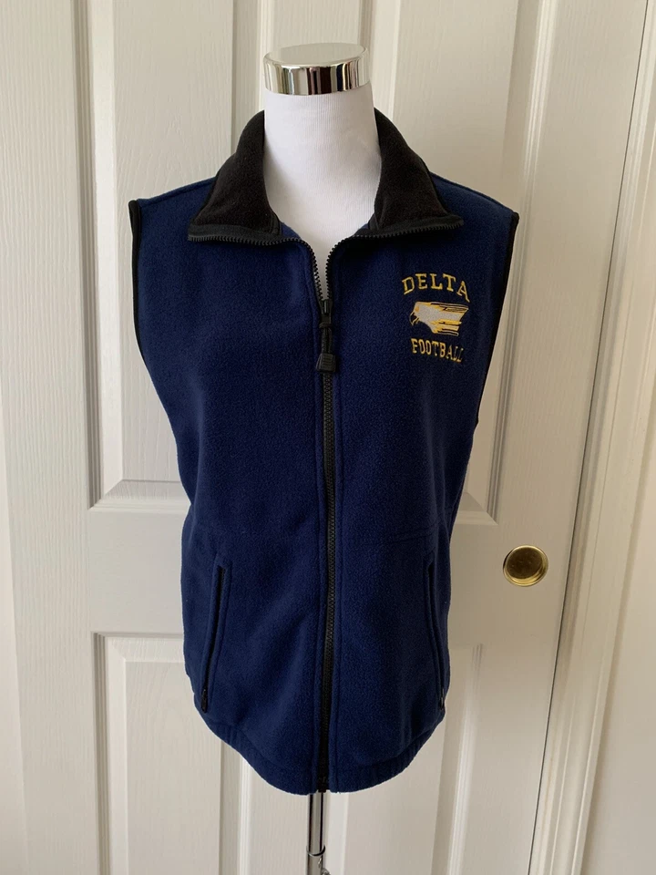 DELTA EAGLES FOOTBALL SHARP COZY FLEECE ZIP UP VEST - SIZE S - Image 3 of 4
