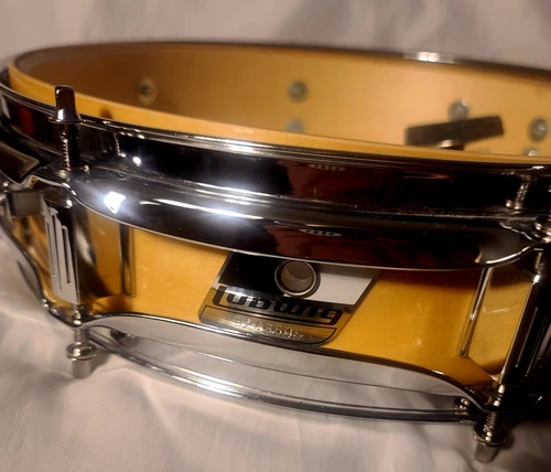 Ludwig Rocker Elite Piccolo Snare Drum Black White Natural Maple 13"x3" *NEW*