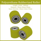 30-50mm Polyurethane Roller Plastic Bearing Cnc Guide Wheel Flat Belt Idle Wheel